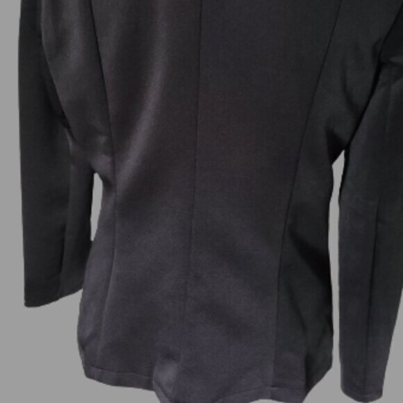 TRÏBE Black Military Style Jacket Coat Size Medium NWT - Picture 5 of 10